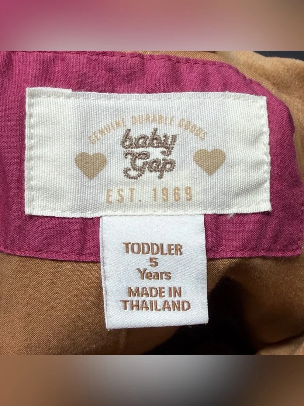 GAP baby size